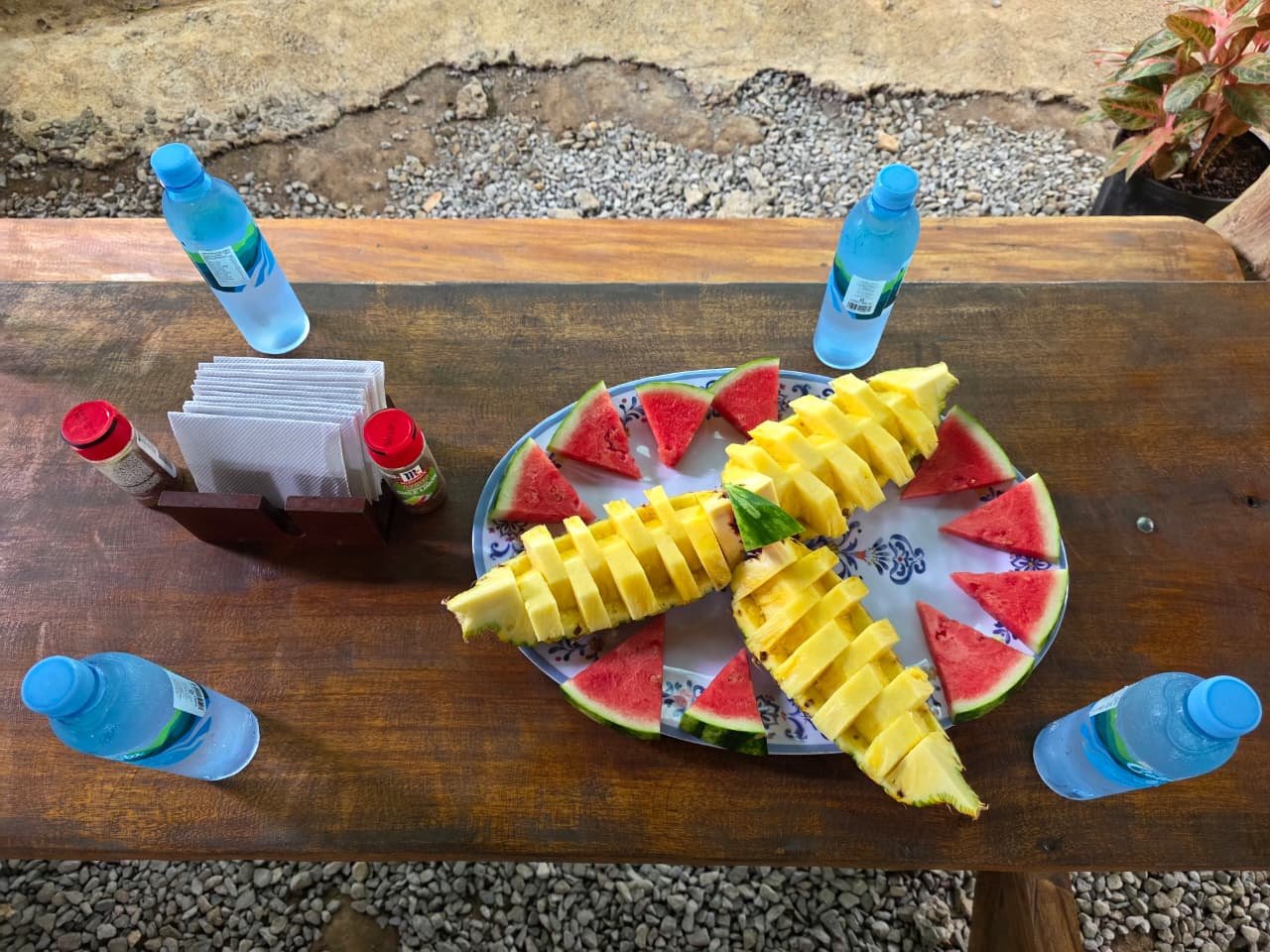 Fruta fresca al terminar